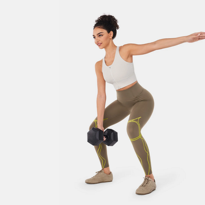 LEGGING BODYSCULPT THERMORÉGULANT 2-EN-1 - BEIGE MINÉRAL