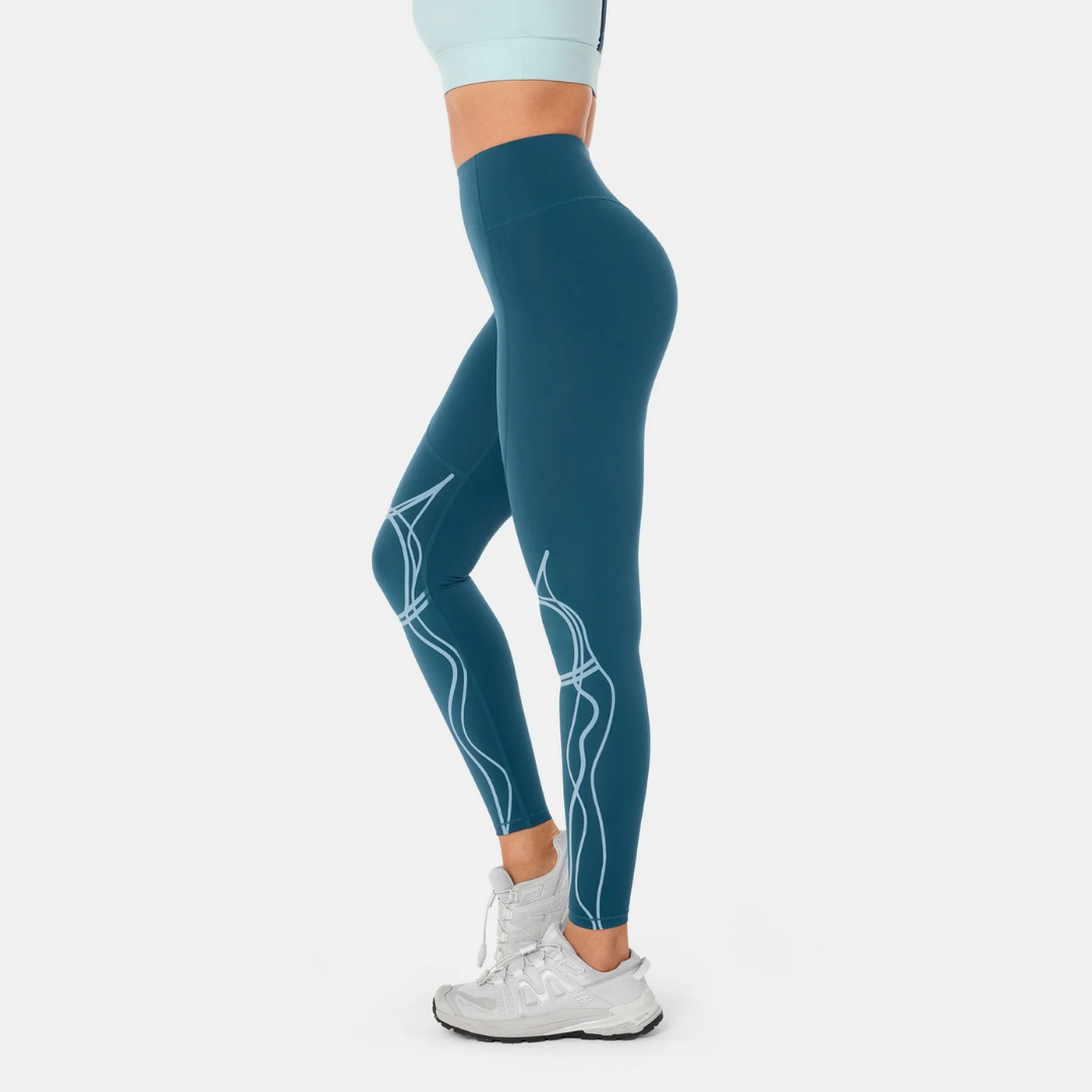 LEGGING BODYSCULPT THERMORÉGULANT 2-EN-1 - BLEU PROFOND