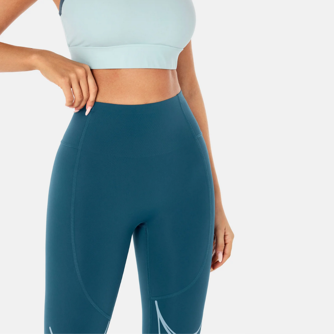 LEGGING BODYSCULPT THERMORÉGULANT 2-EN-1 - BLEU PROFOND