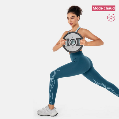 Legging Sculptant Thermorégulant 2-en-1 - Bleu profond