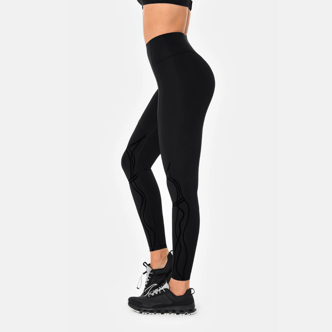 LEGGING BODYSCULPT THERMORÉGULANT 2-EN-1 - NOIR